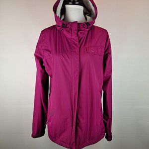 Paradox Lightweight Hooded Rain / Wind Jacket Berry Size Large